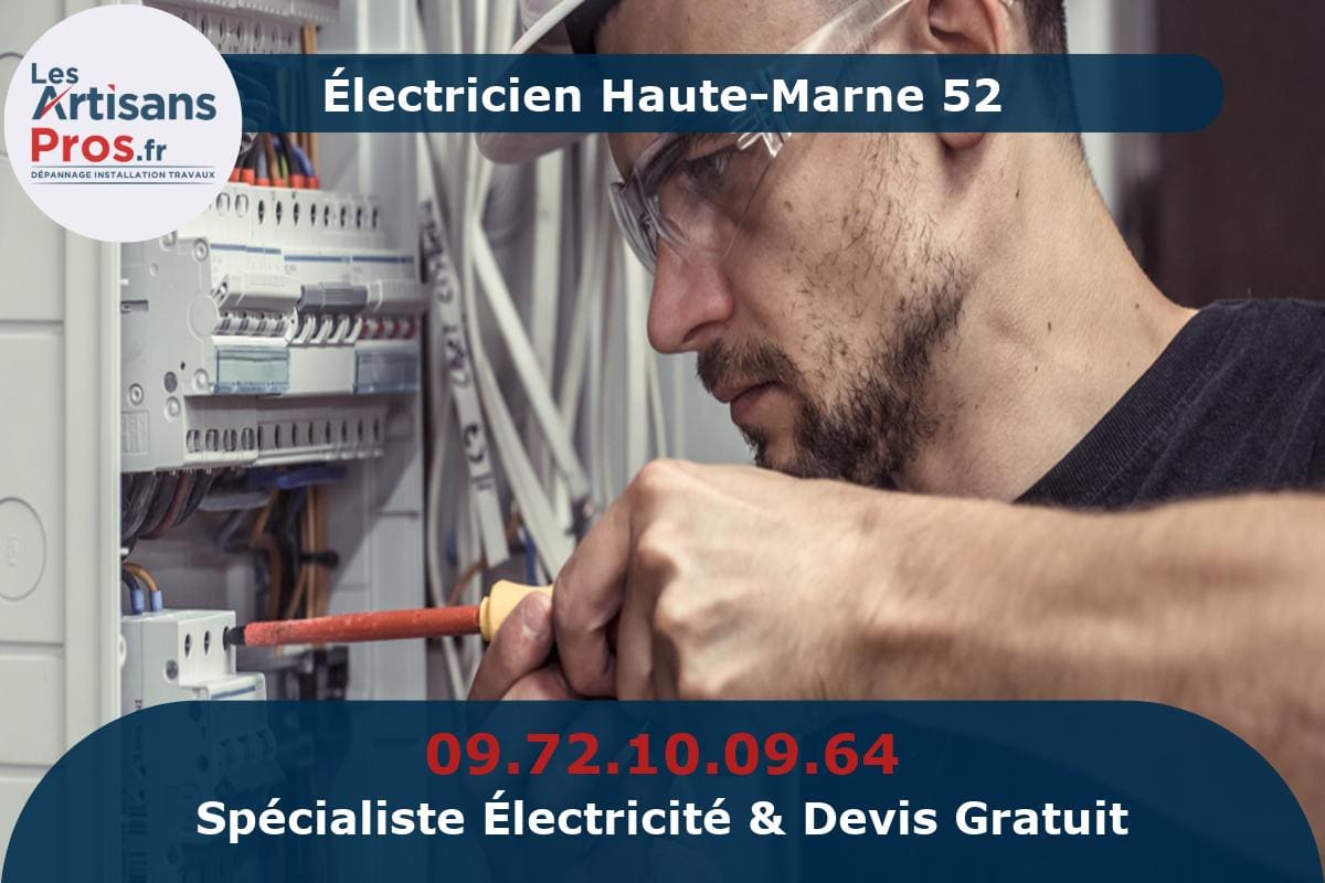 Électricien Haute-Marne 52