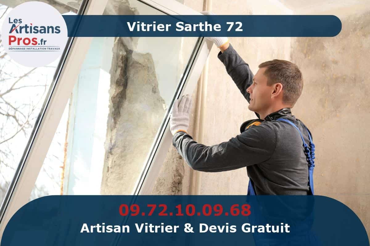 Vitrier Sarthe 72