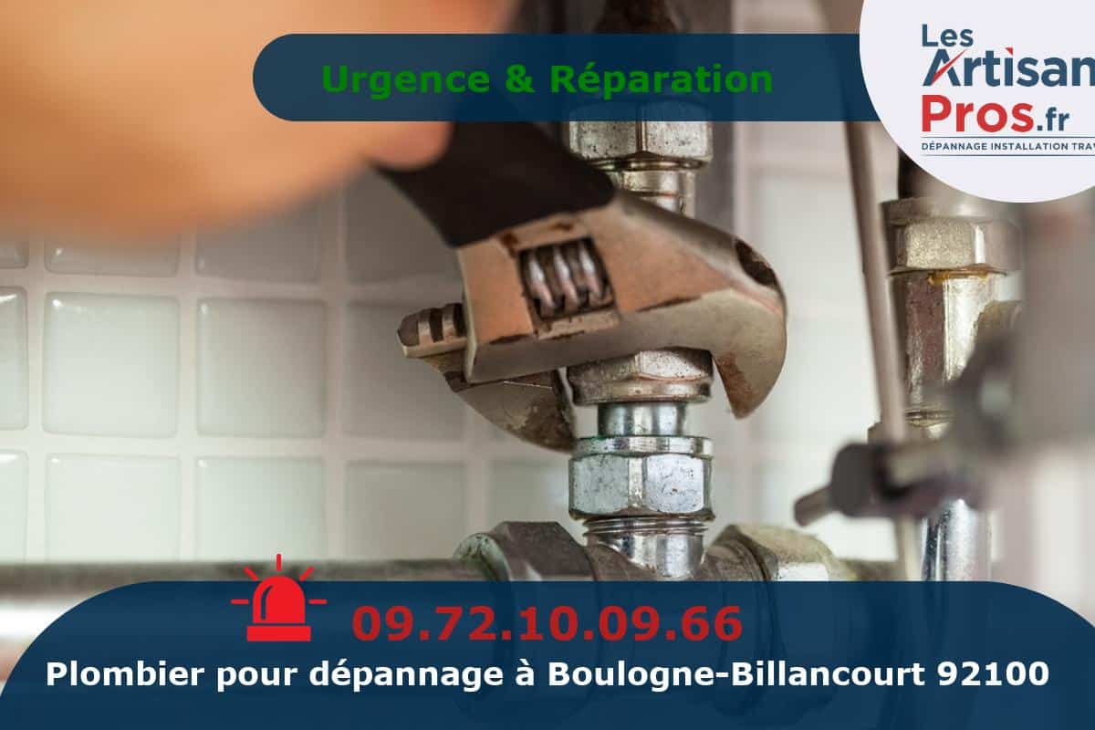 Dépannage de Plomberie Boulogne-Billancourt