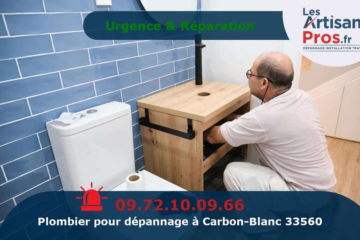 Dépannage de Plomberie Carbon-Blanc