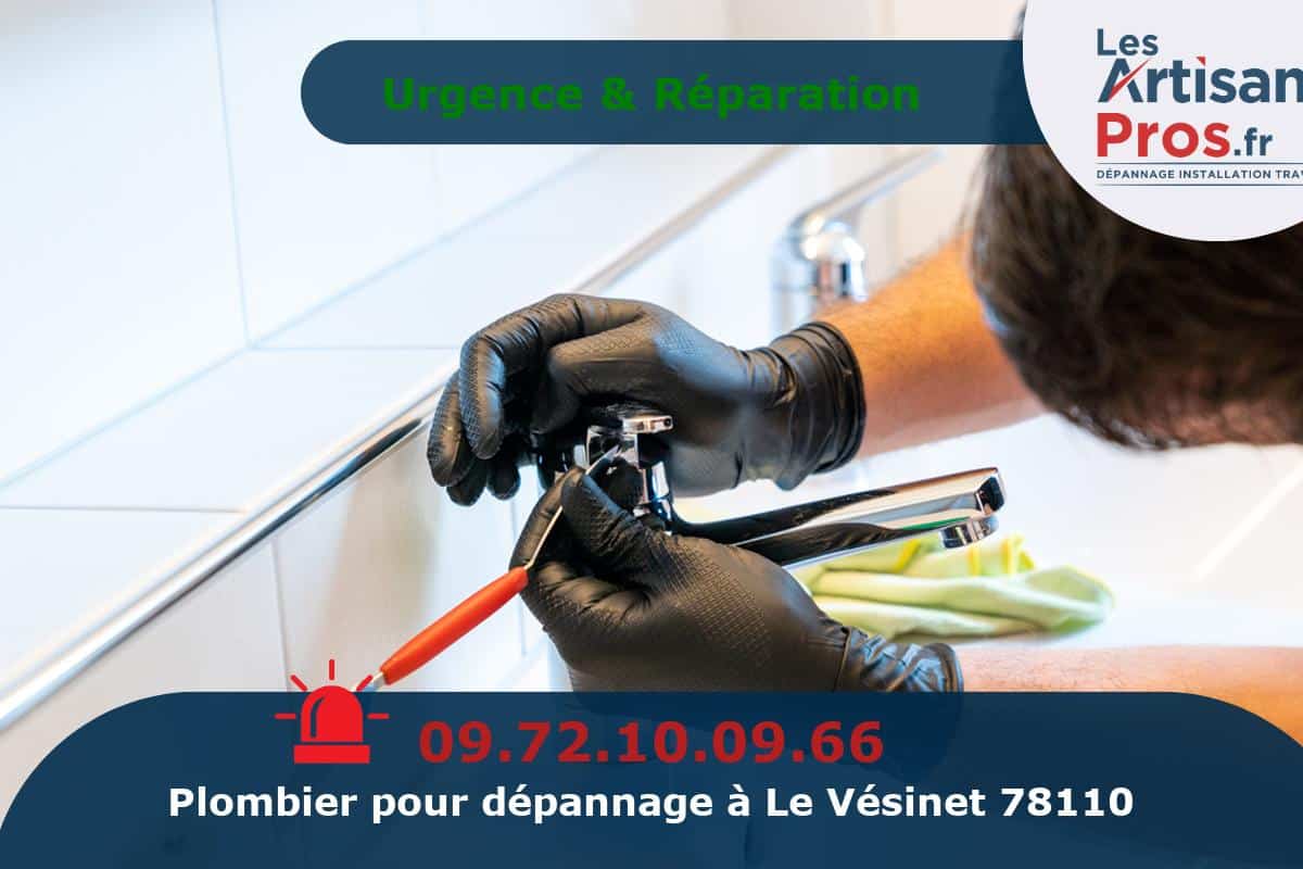 Dépannage de Plomberie Le Vésinet