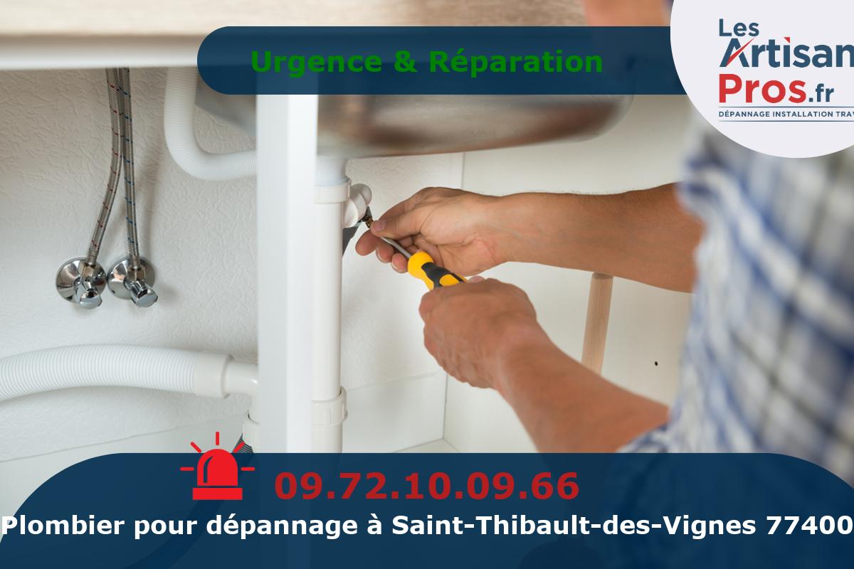 Dépannage de Plomberie Saint-Thibault-des-Vignes