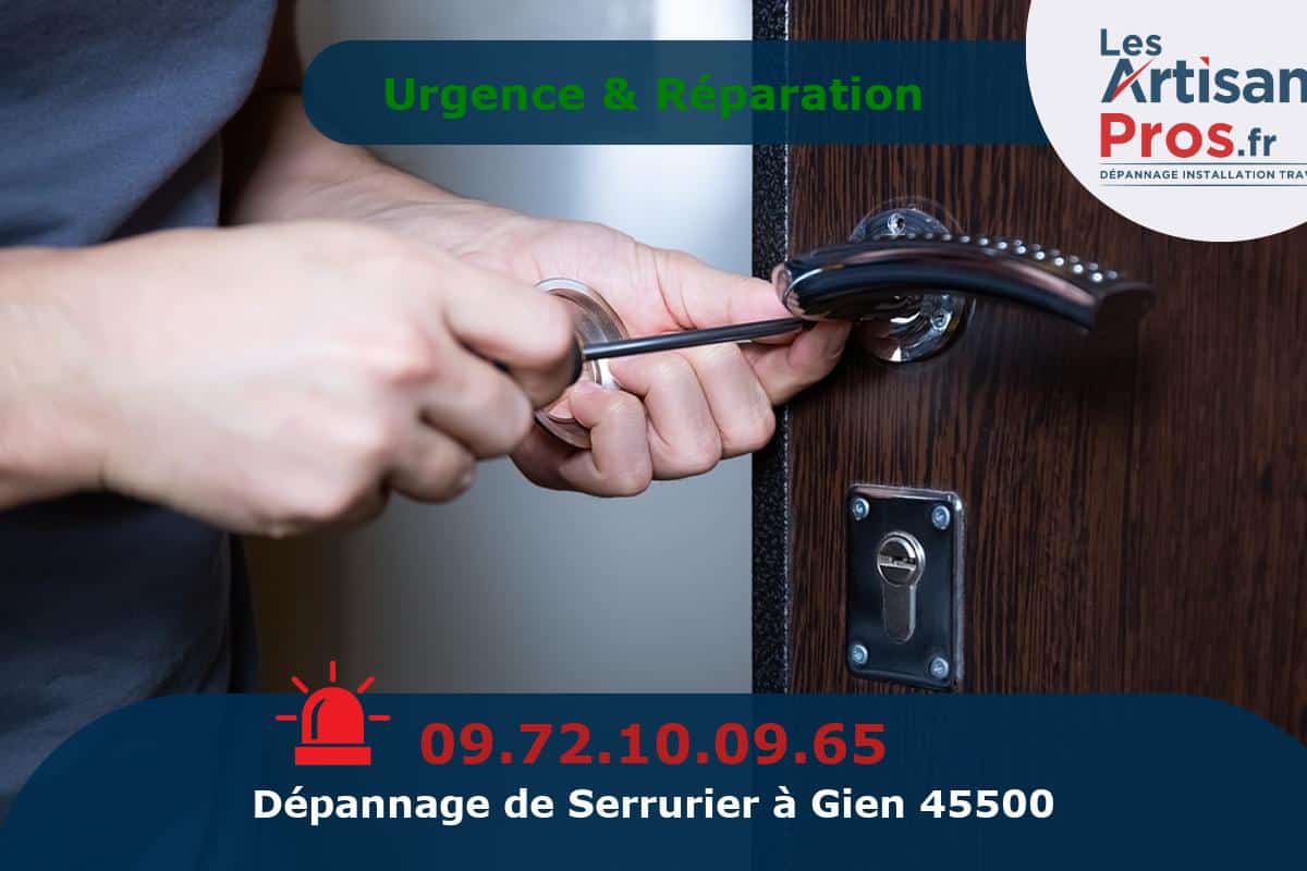 Dépannage Serrurerie Gien