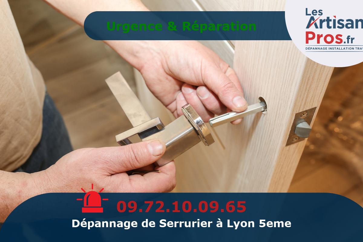 Dépannage Serrurerie Lyon 5eme arrondissement