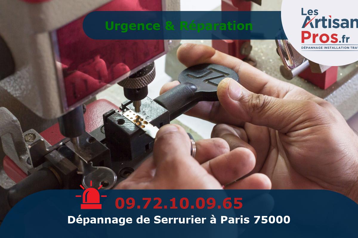 Dépannage Serrurerie Paris 75000