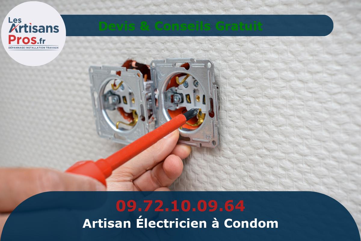 Électricien à Condom