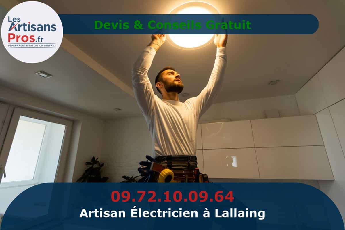 Électricien à Lallaing