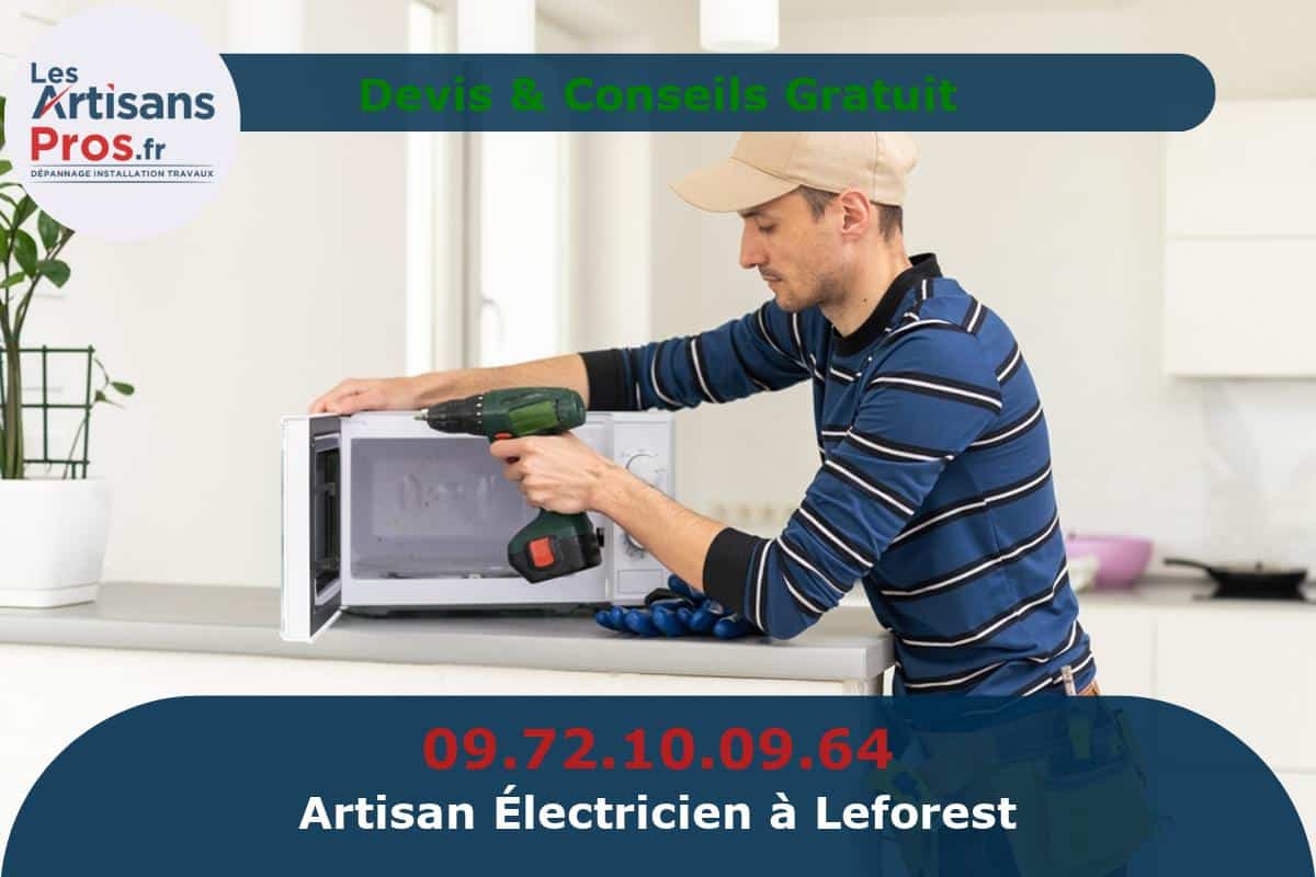 Électricien à Leforest
