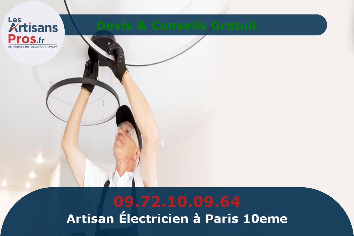 Électricien à Paris 10eme arrondissement