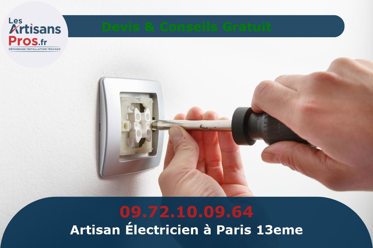 Électricien à Paris 13eme arrondissement