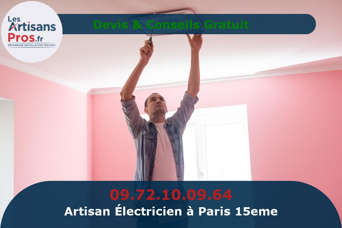 Électricien à Paris 15eme arrondissement