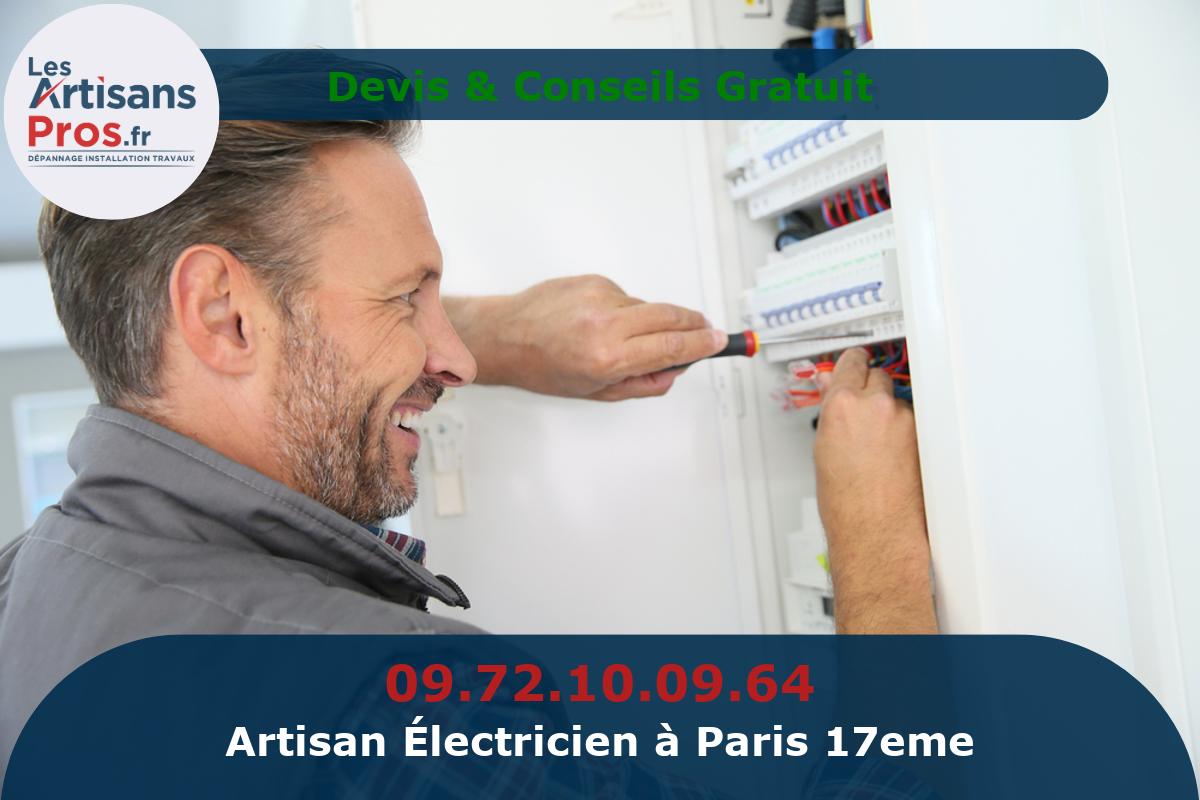 Électricien à Paris 17eme arrondissement