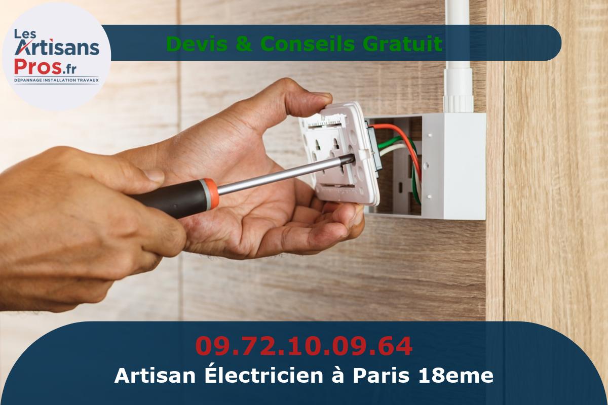 Électricien à Paris 18eme arrondissement