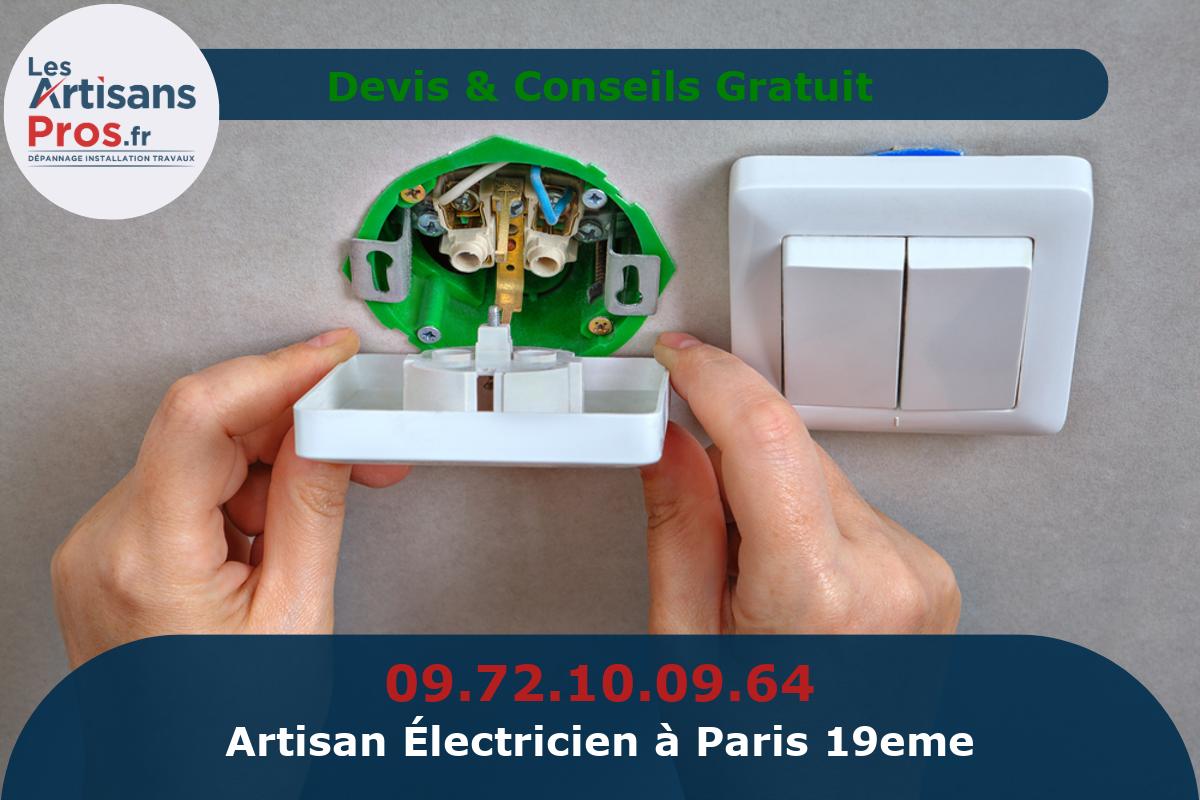 Électricien à Paris 19eme arrondissement