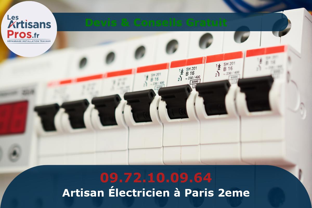 Électricien à Paris 2eme arrondissement