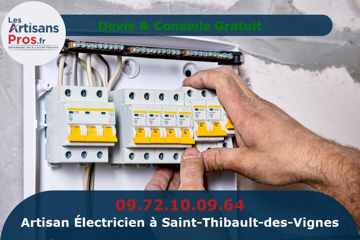 Électricien à Saint-Thibault-des-Vignes