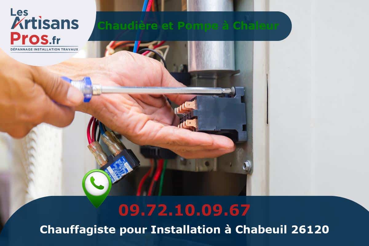 Installation de Chauffage Chabeuil