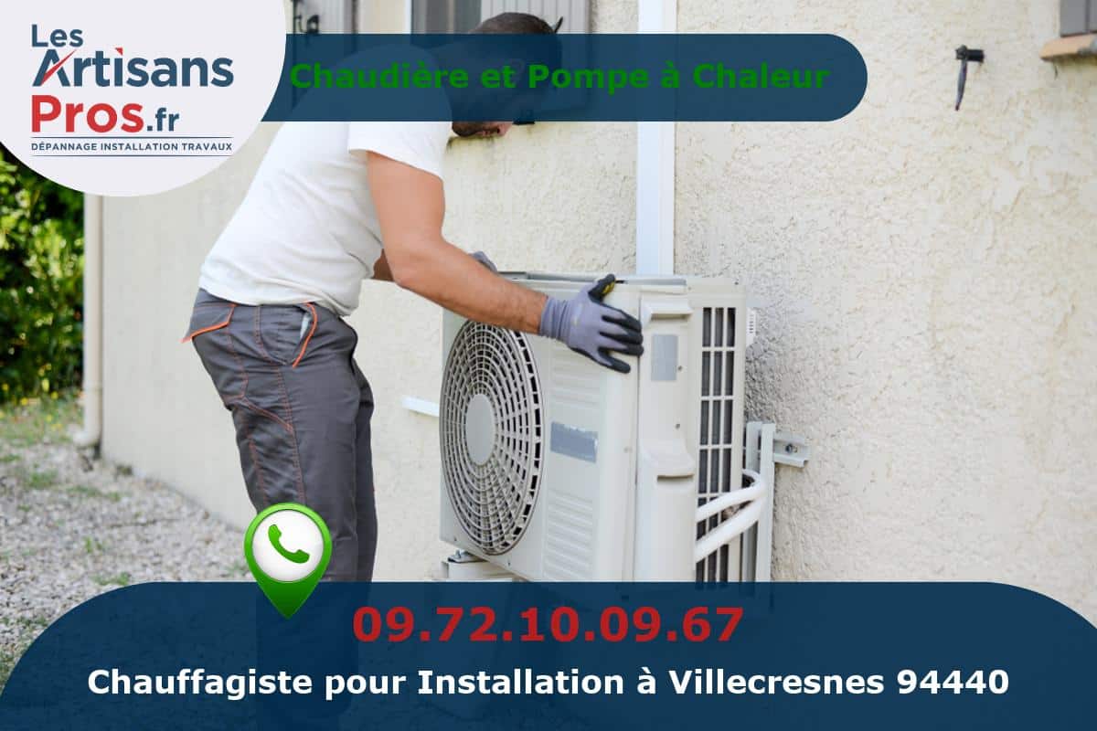 Installation de Chauffage Villecresnes