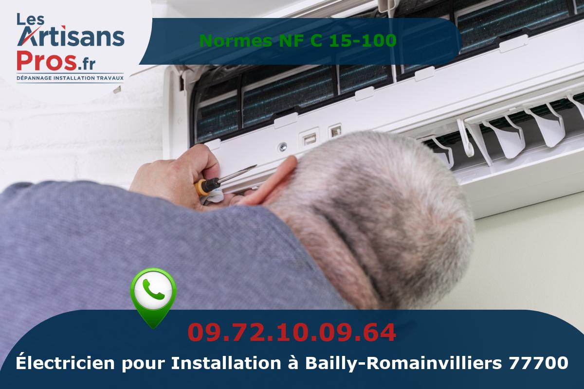 Installation Électrique Bailly-Romainvilliers
