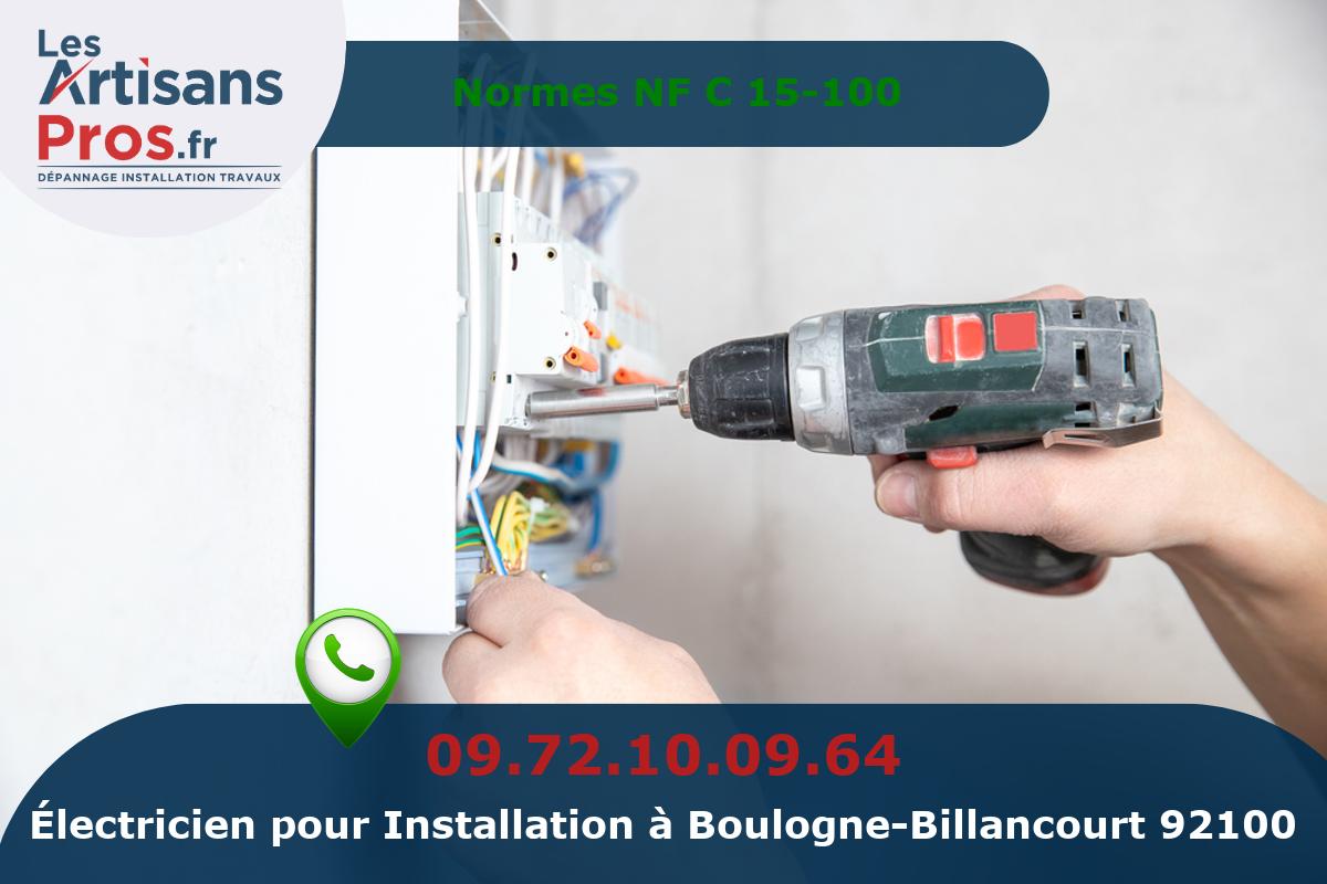 Installation Électrique Boulogne-Billancourt