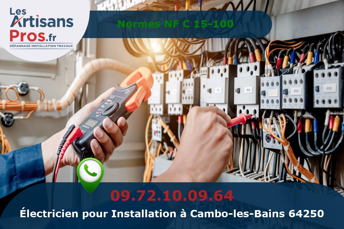 Installation Électrique Cambo-les-Bains