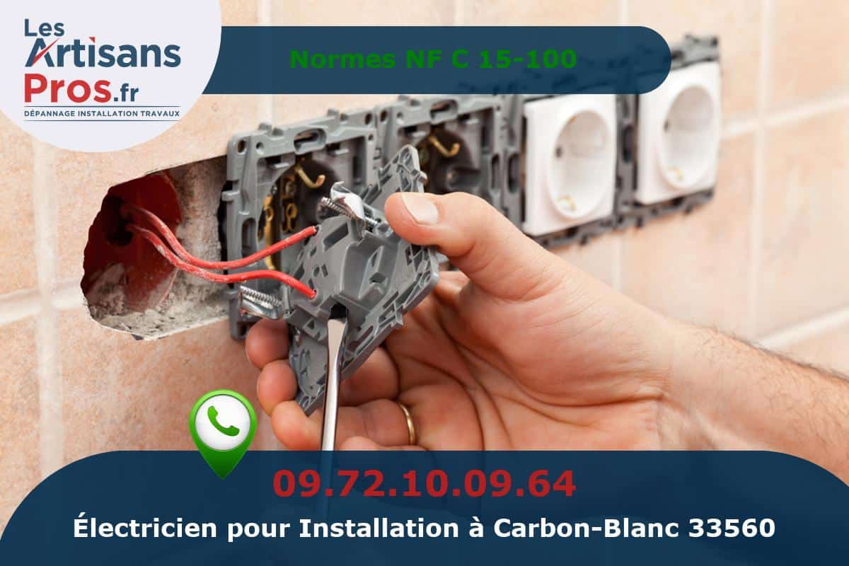 Installation Électrique Carbon-Blanc