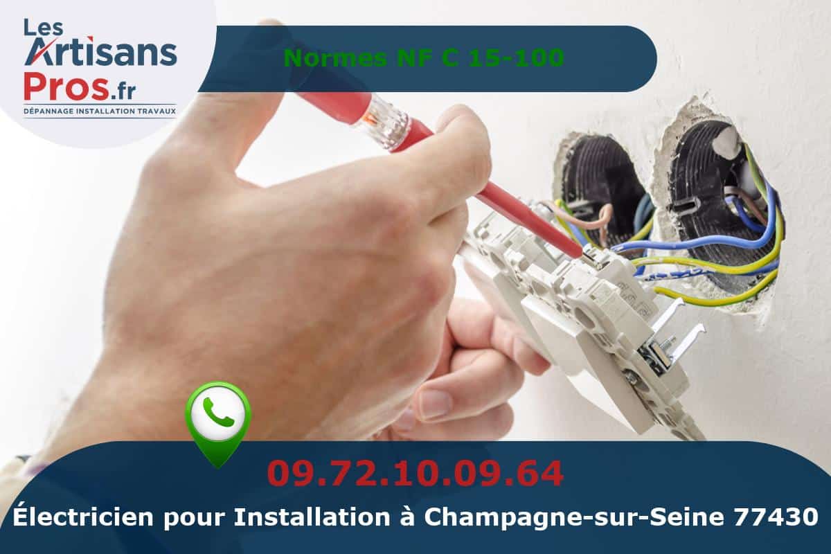 Installation Électrique Champagne-sur-Seine