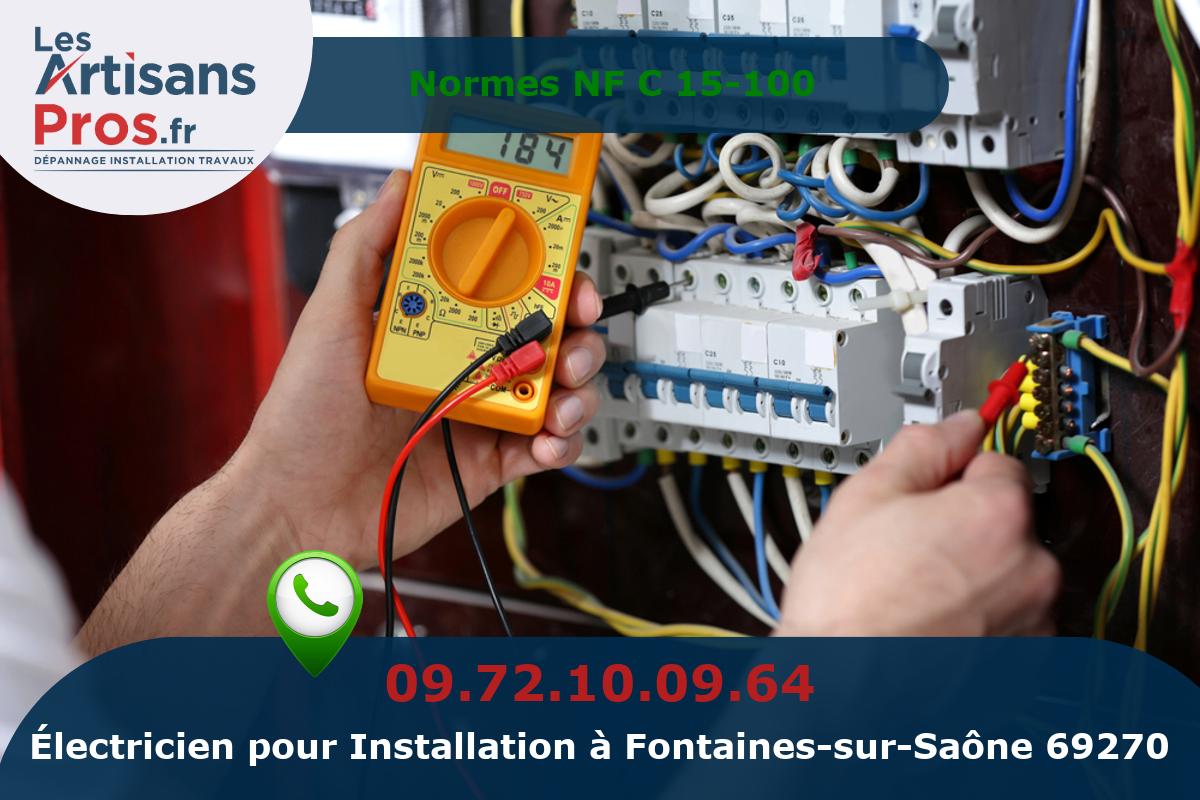 Installation Électrique Fontaines-sur-Saône