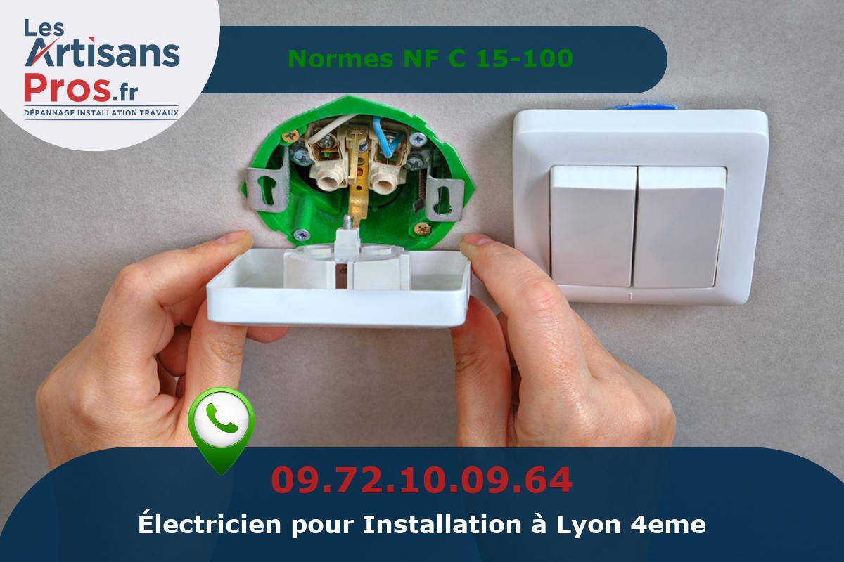 Installation Électrique Lyon 4eme arrondissement