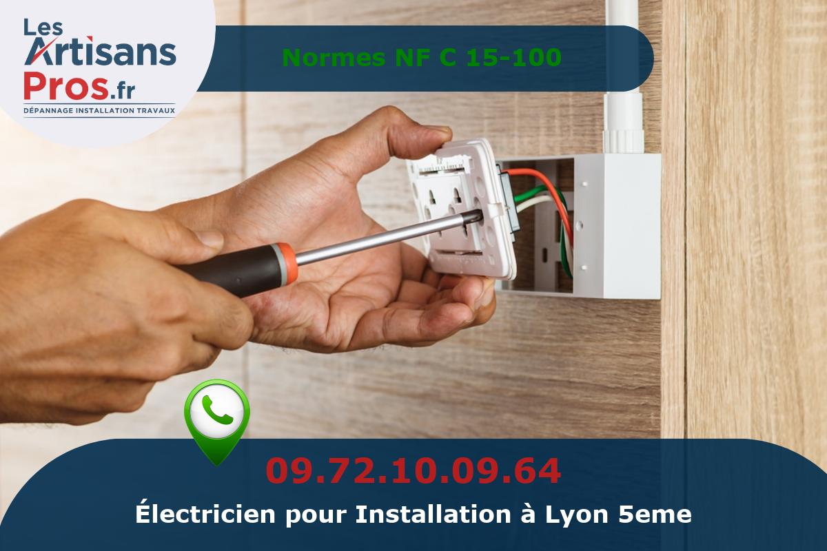 Installation Électrique Lyon 5eme arrondissement