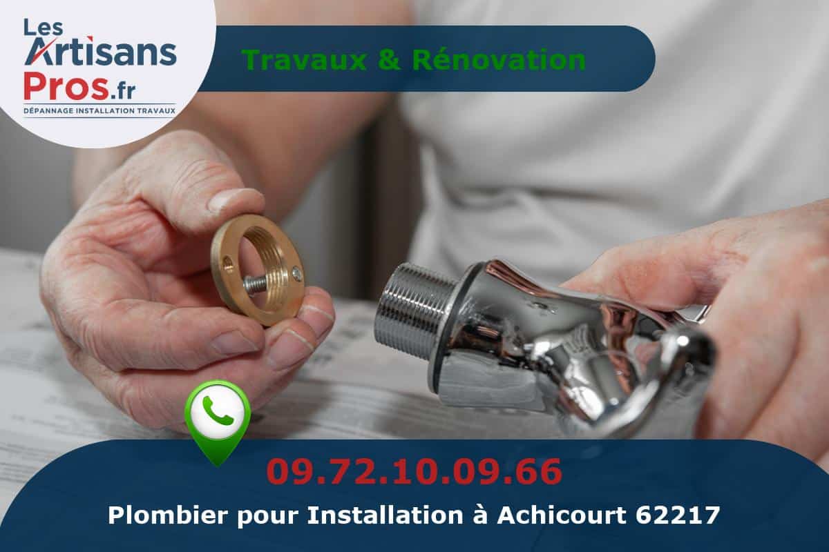 Installation de Plomberie Achicourt
