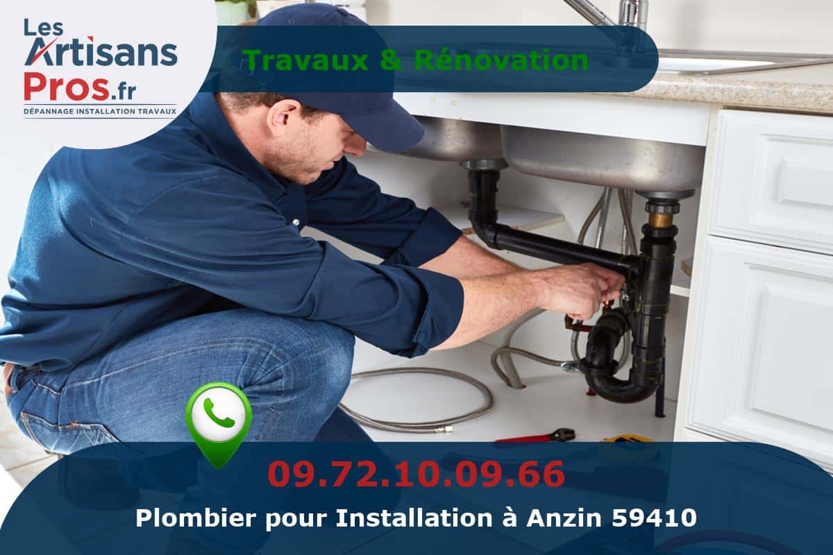 Installation de Plomberie Anzin