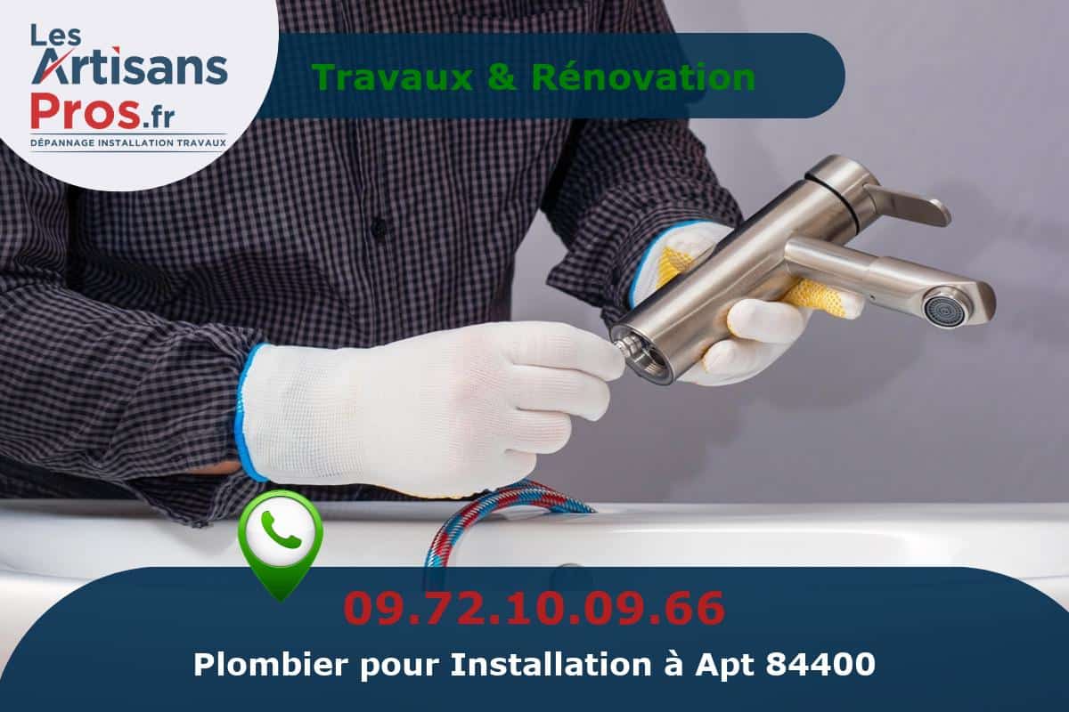 Installation de Plomberie Apt