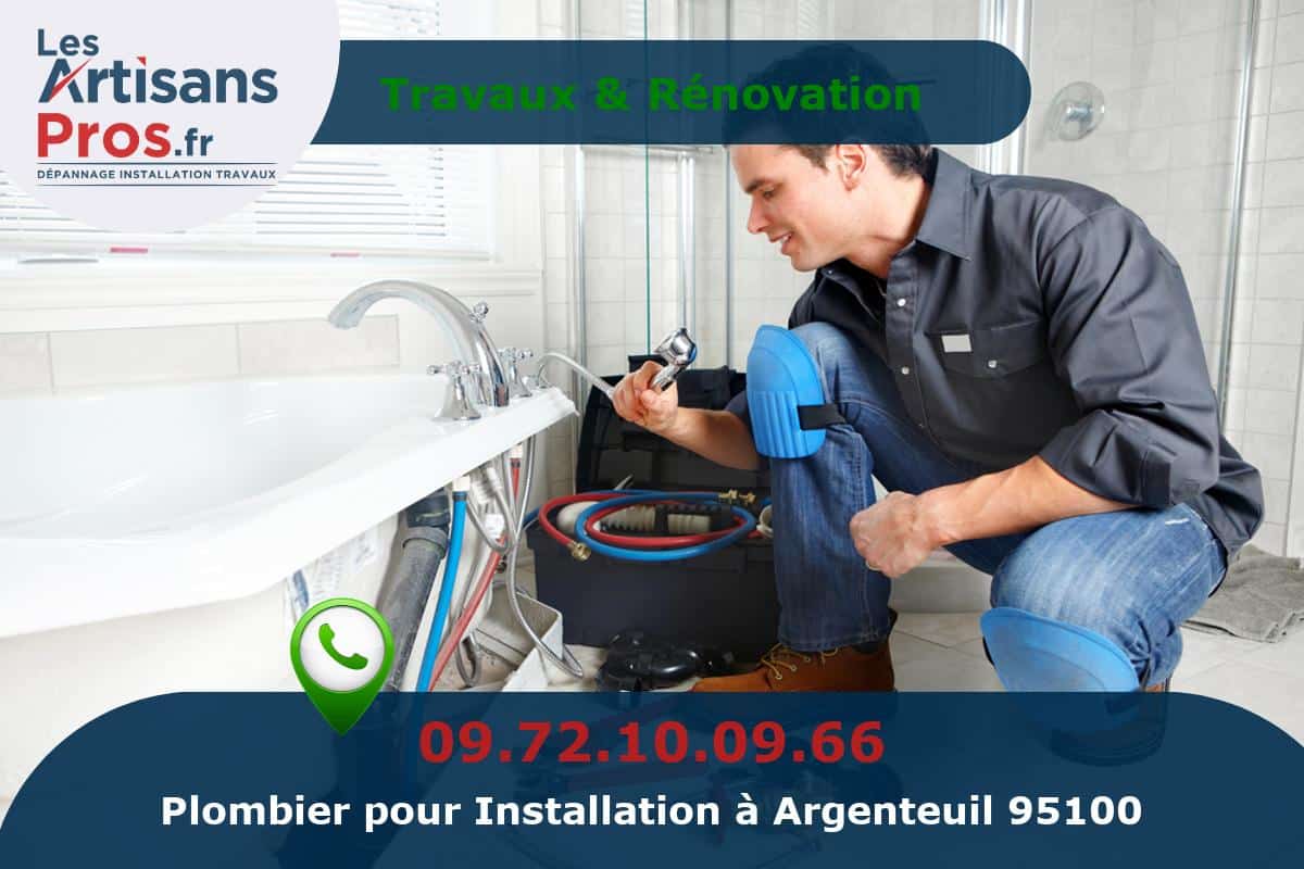 Installation de Plomberie Argenteuil