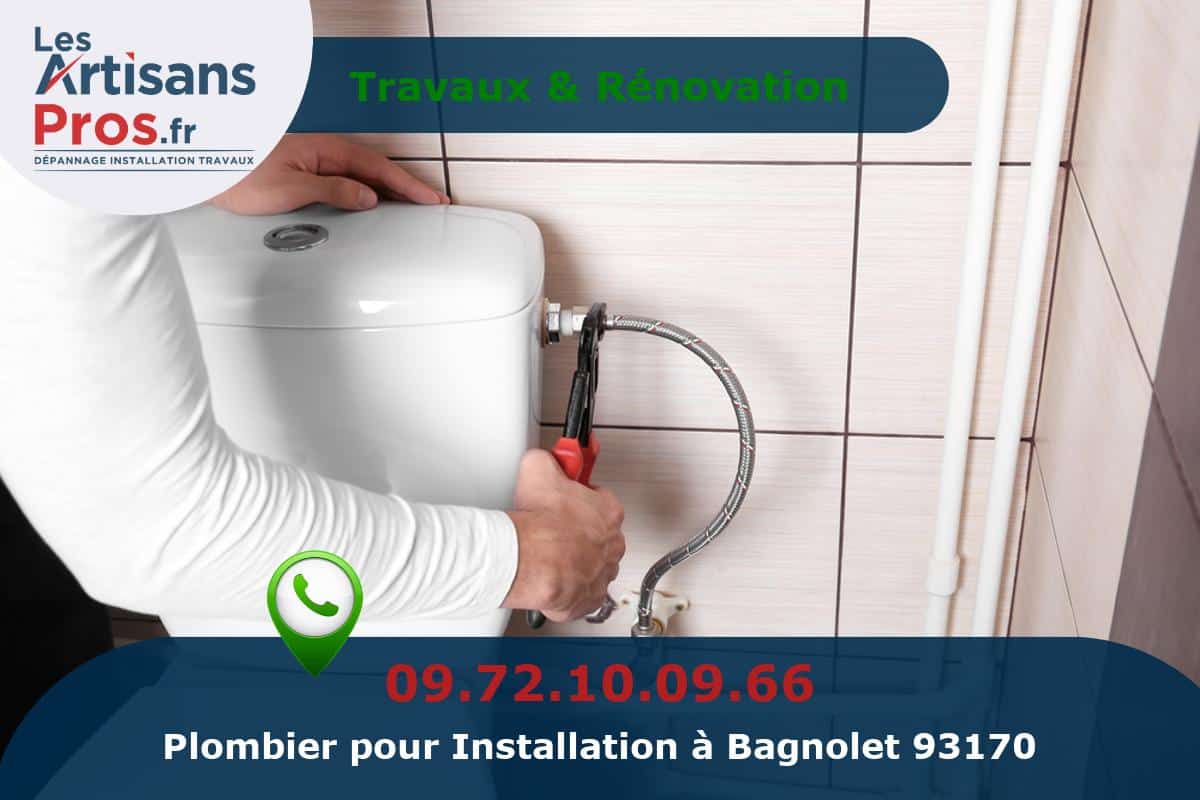 Installation de Plomberie Bagnolet