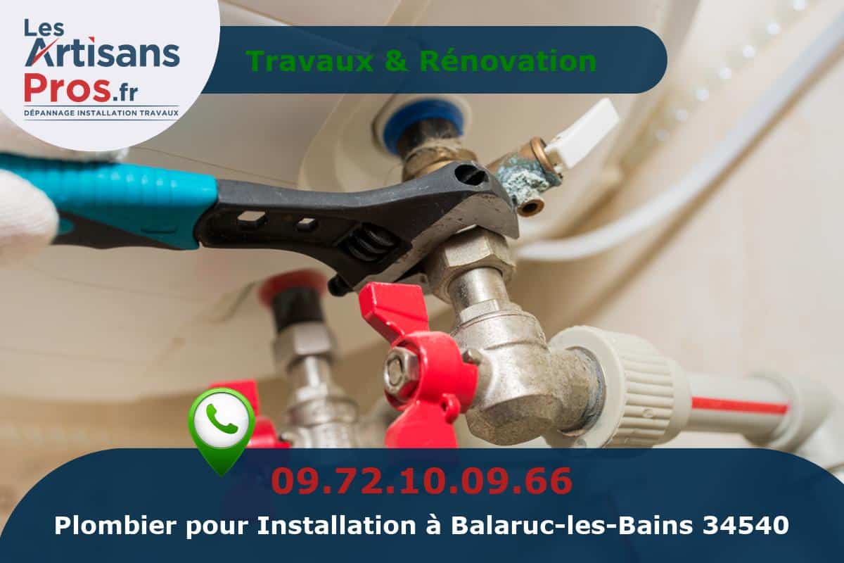 Installation de Plomberie Balaruc-les-Bains