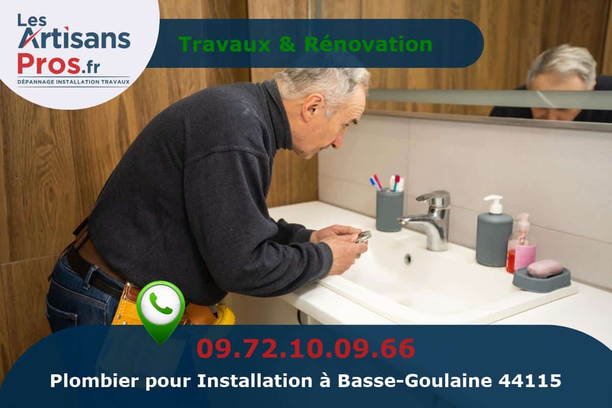 Installation de Plomberie Basse-Goulaine