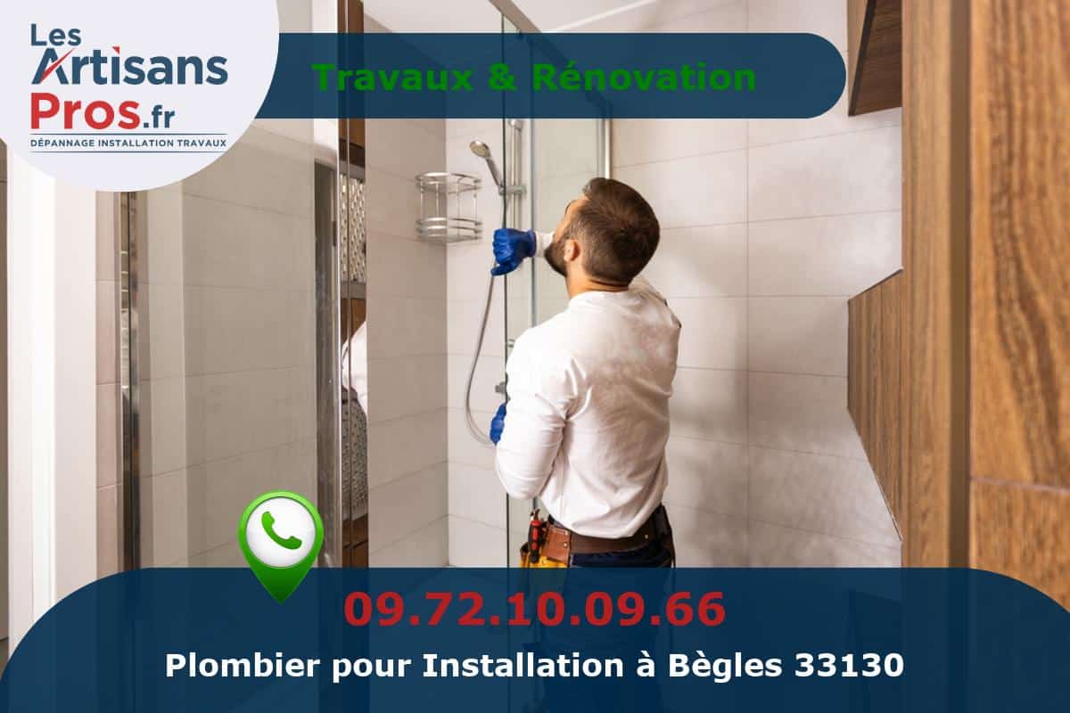 Installation de Plomberie Bègles