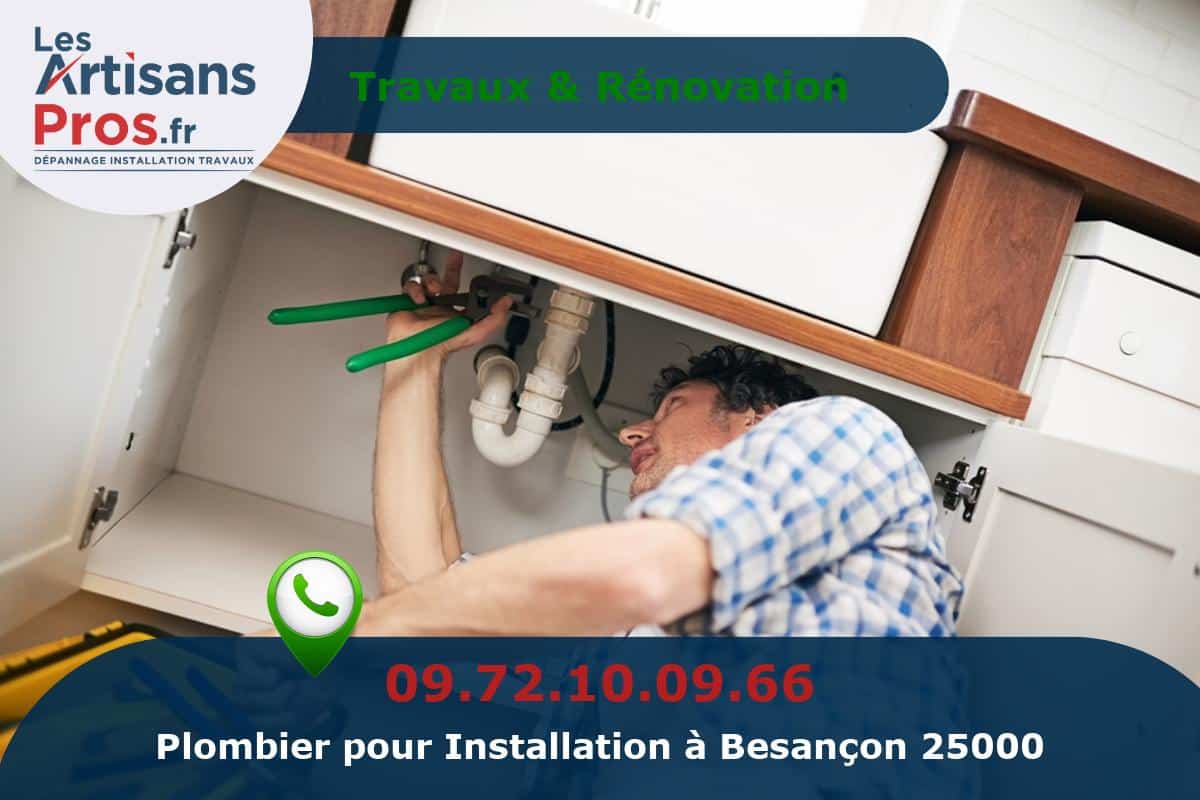 Installation de Plomberie Besançon