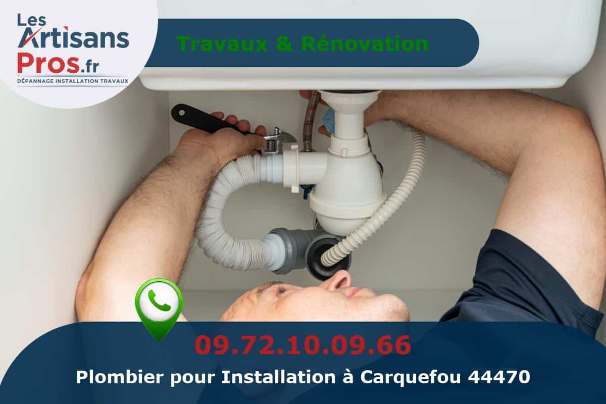 Installation de Plomberie Carquefou