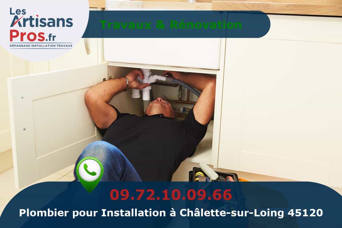 Installation de Plomberie Châlette-sur-Loing
