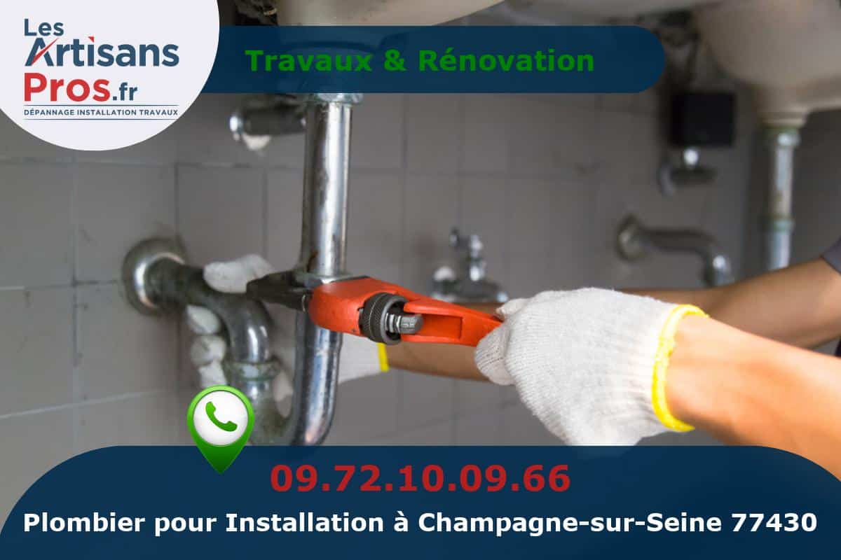 Installation de Plomberie Champagne-sur-Seine