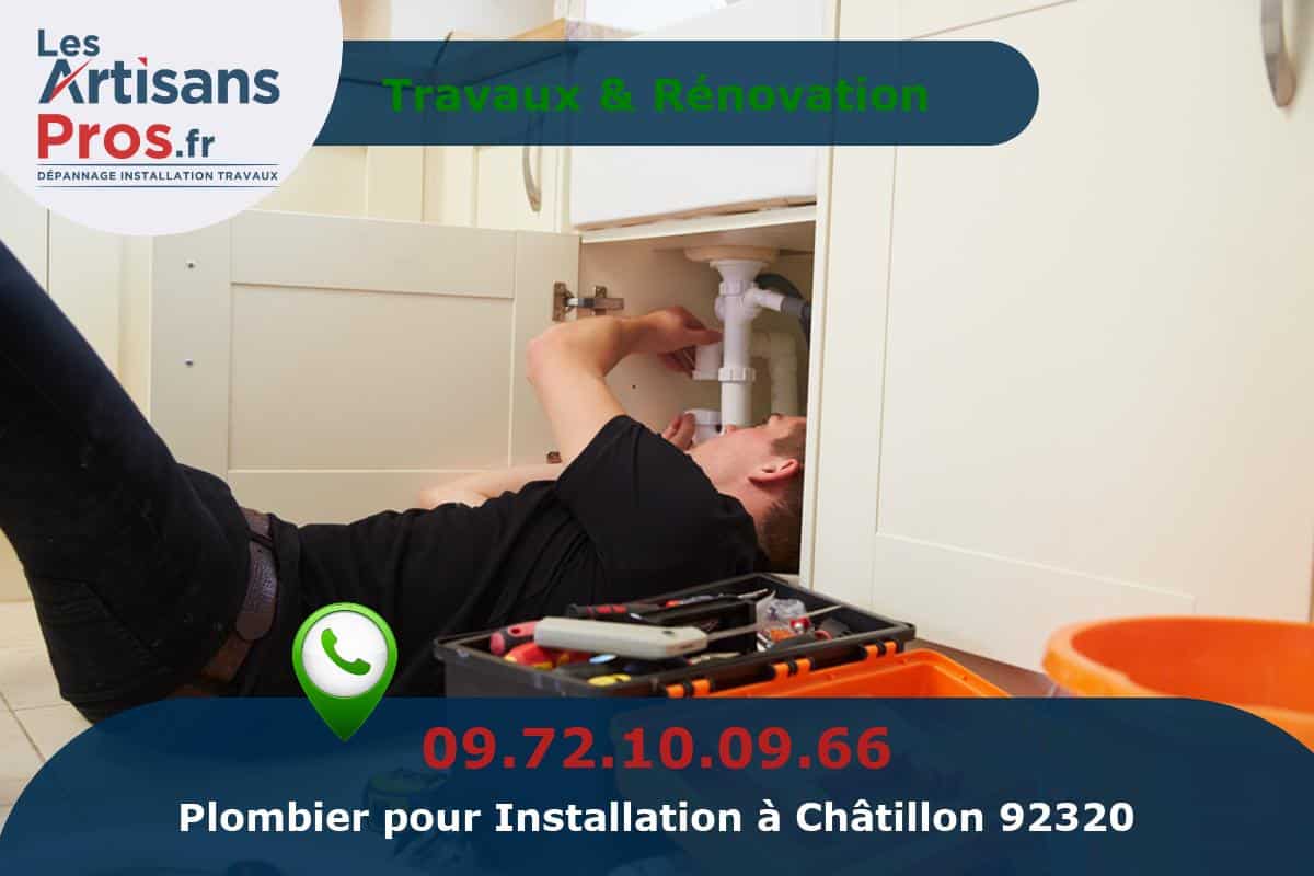 Installation de Plomberie Châtillon