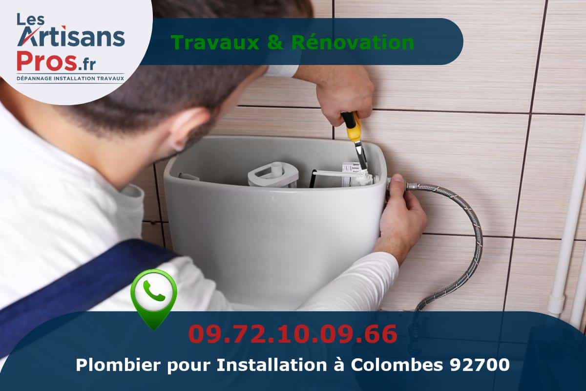 Installation de Plomberie Colombes