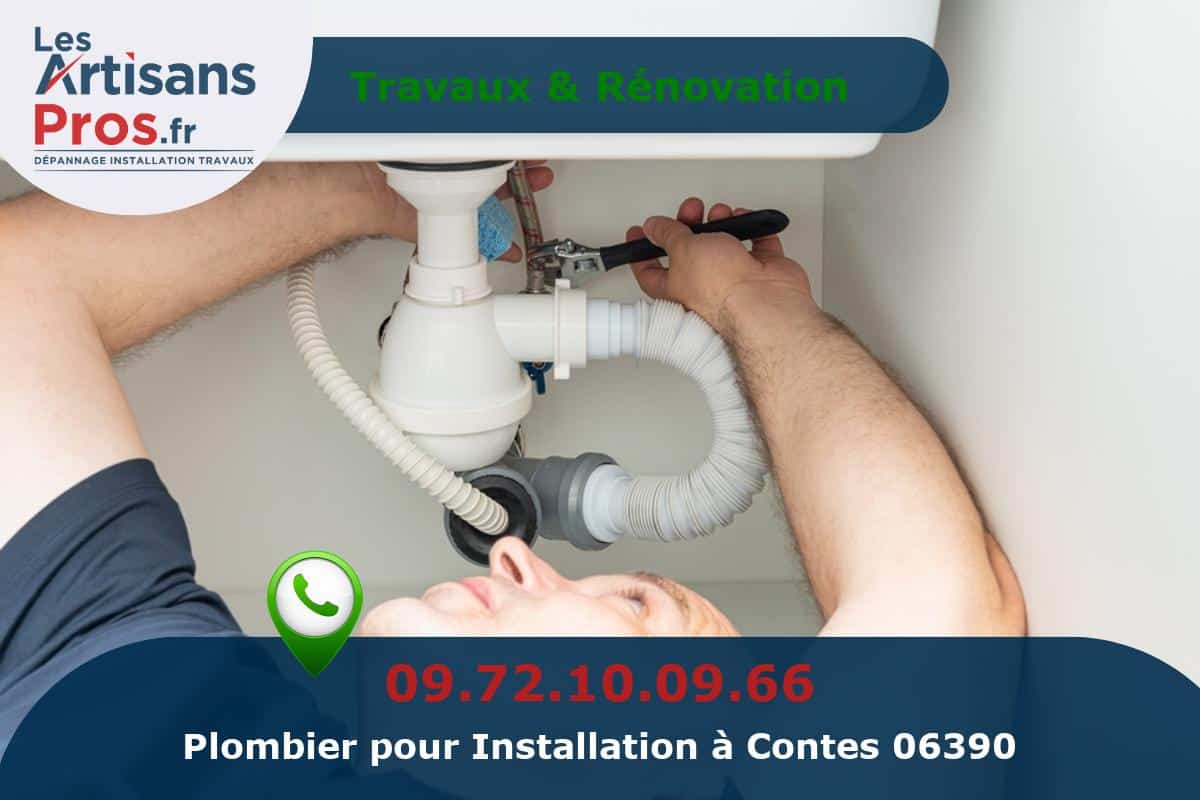 Installation de Plomberie Contes