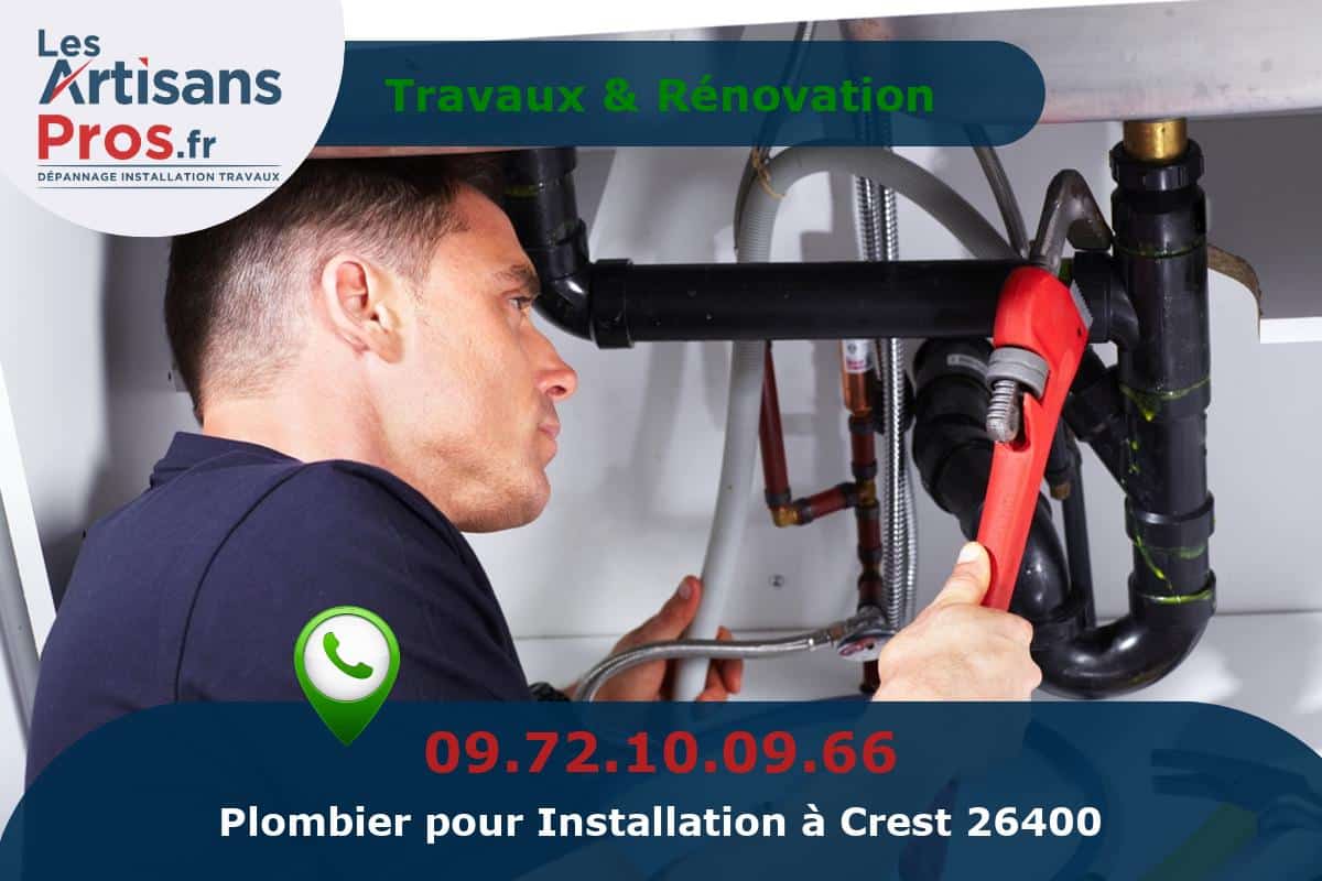 Installation de Plomberie Crest