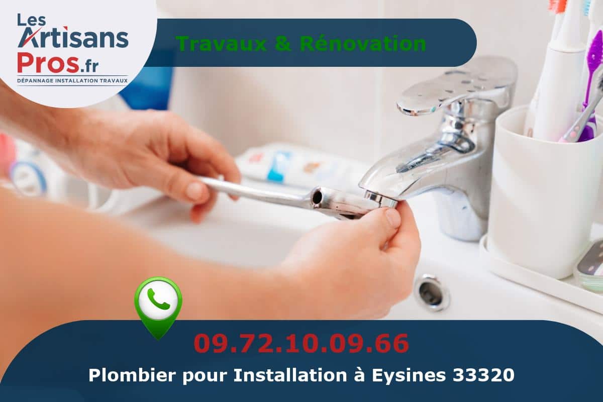 Installation de Plomberie Eysines