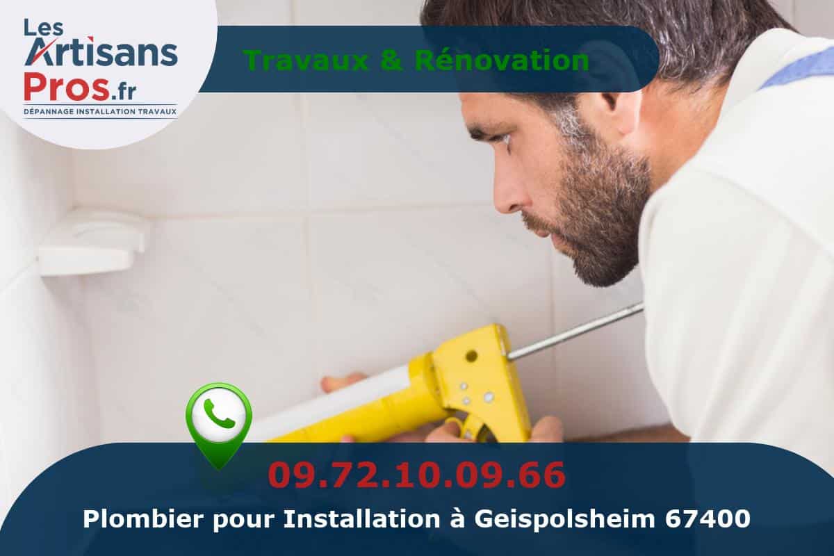 Installation de Plomberie Geispolsheim