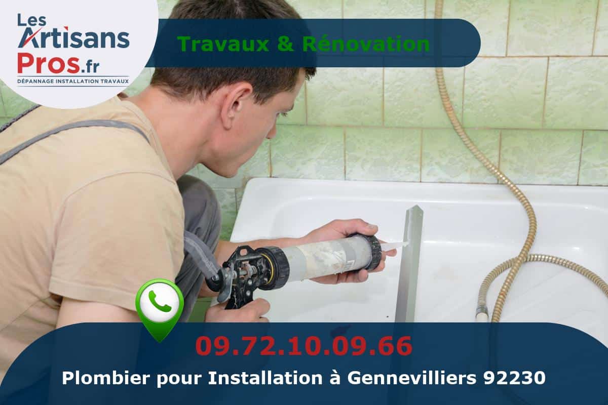 Installation de Plomberie Gennevilliers