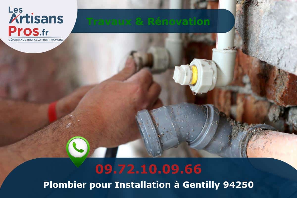 Installation de Plomberie Gentilly